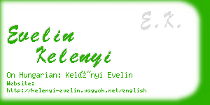 evelin kelenyi business card